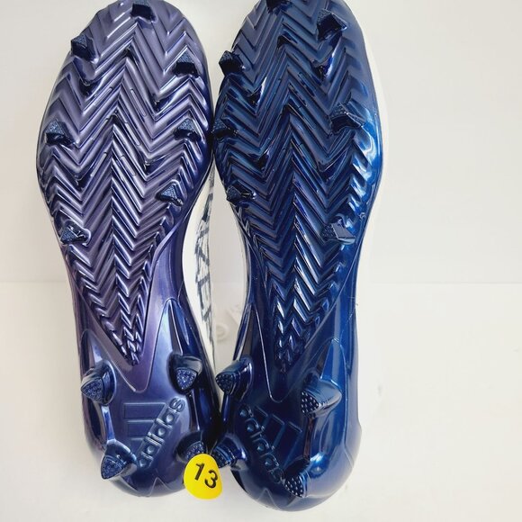 NEW Adidas Adizero Primeknit Football Cleats GV9624 Size 13 White Blue main image 4